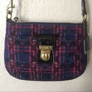 Coach Tartan Plaid Bag w/ Matching Wallet